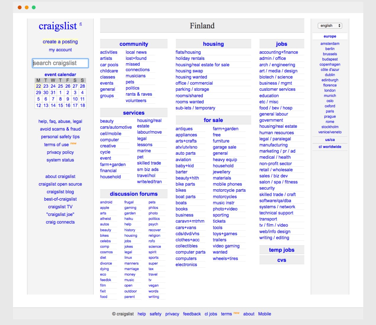 Craigslist Global Search